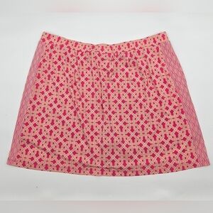 Susan Graver‎ Geometric Pink & Orange Skort XL